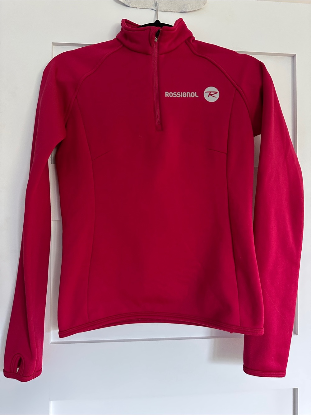 Rossignol fuchsia soft shell quarter zip fleece medium
